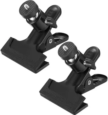 Imagen del producto de Soporte de sujeción de 360 grados con clips y adaptador de rótula para cámara de acción