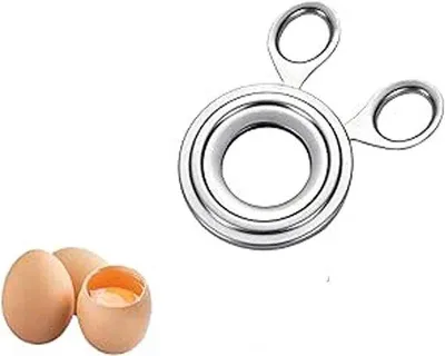 Image de Fourchette à œufs en acier - Ustensile de cuisine pratique - 1 pièce - Acier