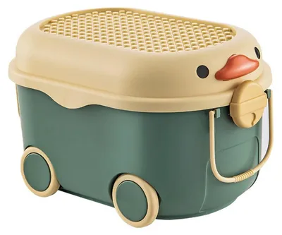Imagen del producto de Caja de almacenamiento para ropa y juguetes, caja organizadora de plástico