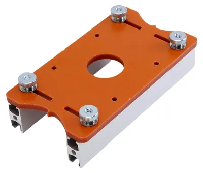 Produktbild von Holzschneiderbasis aus Aluminiumlegierung, 2-in-1-Fräser-Schlitzhalterung, für Holzstärken von 0 bis 5 cm