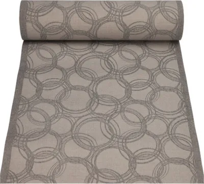 Produktbild von PAPSTAR Tischläufer "ROYAL Collection", grau, stoffähnlich, Bubbles | Schrumpffolie (1 Rolle)