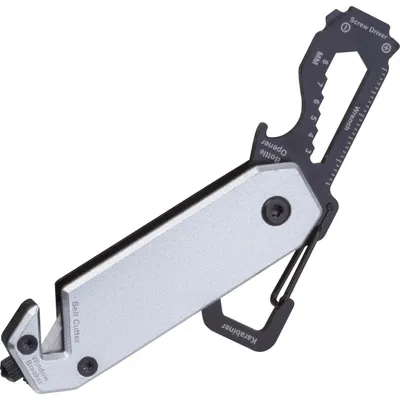 Produktbild von Multitool / mit Karabiner, Schraubenschlüssel, Flaschenöffner; Gurtschneider