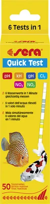 Produktbild von Sera Aquariumwassertester Quick Test 50 Stück
