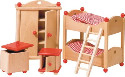 Image de Goki Dollhouse Furniture Chambre d'enfant