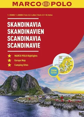 Produktbild von MARCO POLO Reiseatlas Skandinavien 1:250 000 / 1:650 000 mit Europa 1:4 500 000