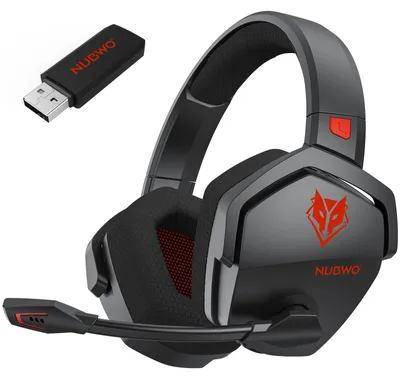 Obrázok produktu pre NUBWO G06 – Bezdrôtová herná slúchadlová súprava s mikrofónom pre PS5, PS4, PC a mobilné zariadenia: 2.