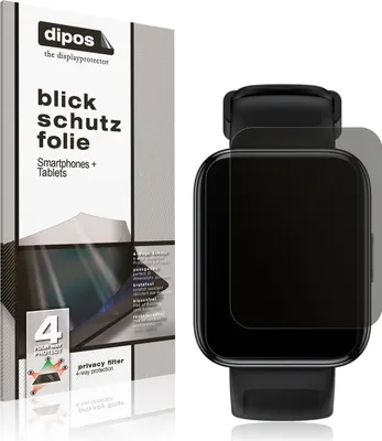 Produktbild von Blickschutzfolie für Realme Watch 3 matt Schutzfolie Folie Display Schutz dipos