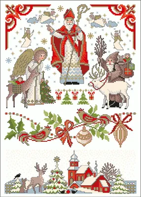 Productafbeelding van Lindner's kruisstekenpatroon "Sint Nicolaasdag", model 044