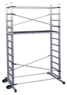 Produktbild von Clic, Alu Heimwerkergerüst, Fahrgerüst mit Treppenverstellung, 4,36 m Arbeitshöhe
