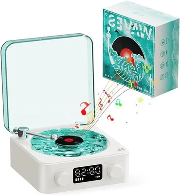 Zdjęcie produktu dla Przenośny gramofon z głośnikiem i podświetleniem