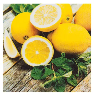 Produktbild von 20 Servietten Lemon - Viele frische Zitronen 33x33cm