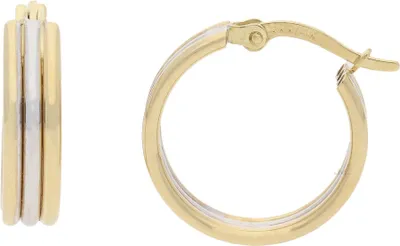 Produktbild von JuwelmaLux Creolen 585 Gold- und Weißgold Bicolor JL30-06-1781