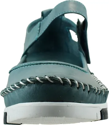 Produktbild von Gemini Damen Riemchenballerina Leder Klettverschluss ungefüttert flexibel 382534-01, Größe:41 EU, Farbe:Blau