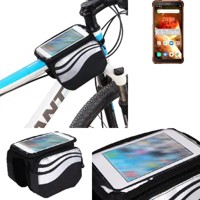 Produktbild von K-S-Trade Rahmentasche Fahrrad-Halterung kompatibel mit Blackview BV6600 Rahmenhalterung Fahrrad Handyhalterung Fahrradtasche Handy Smartphone