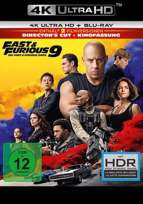 Produktbild von PLAION Fast & Furious 9 (4K-UHD), Film, Blu-ray, Deutsch, 150 min, Aktion, Deutsch, Englisch, Griechisch