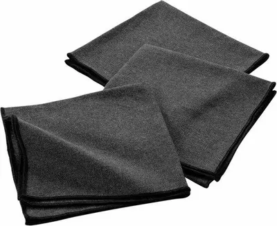Obrázek produktu pro Sada 6 látkových ubrousků - antracitová - 40 x 40 cm - 100% bavlna - omyvatelné - stolní prádlo - dekorace na stůl - ubrousky na ústa - šedá barva
