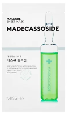 Obrázok produktu pre Missha Mascure Rescue Solution Sheet Mask Regeneračná pleťová maska, 28ml