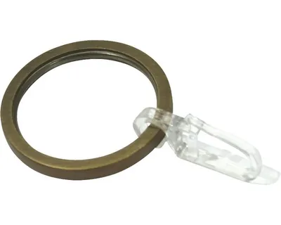 Obrázok produktu pre Krúžok s háčikom a vložkou Windsor bronz Ø 33 mm, 10 ks
