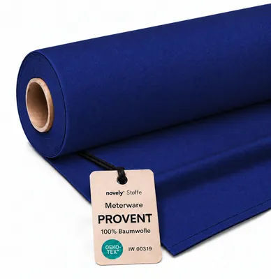 Productafbeelding van novely PROVENT Premium Twill, 100% katoen, meterware, 1 meter - Kleur: 21 Blauw