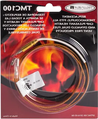 Productafbeelding van Vervanging Thermokoppel - Gaskachel Onderdeel - Kachel Reparatie - Lange Levensduur - 37 inch - Goud