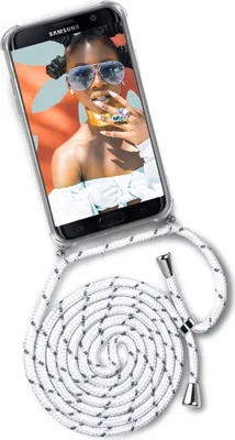 Produktbild von TWIST-Case + TWIST-Cord für Samsung Galaxy S7 Edge, Farbe:Happy Coco (Silber)