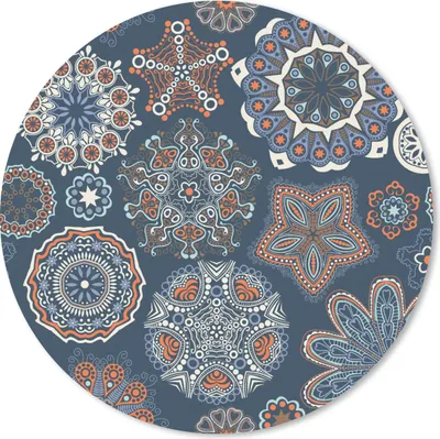 Produktbild von MuchoWow® Mauspad Mousepad Muster - Ornamente - Dekoration 40x40 cm - Mousepads - Maus Mat - Pad - Mausunterlage - Schreibtisch Accessoires