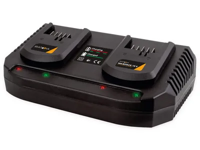 Produktbild von BATAVIA Maxxpack Doppel-Ladegerät, 18 V, 2x 3,5 Ah