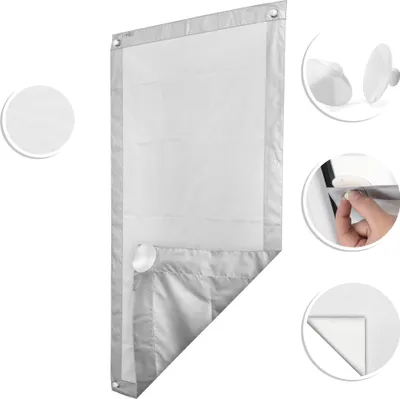 Produktbild von Dachfenster Sonnenschutz Haftfix, ohne Bohren, Hitzeschutzrollo Saugnapf 94 cm x 118,9 cm (B x L) für SK08
