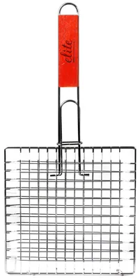 Produktbild von Elite BBQ Grillrost - Klemmgrill - Metall/Holz - 28 x 58 x 1 cm