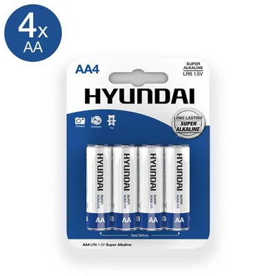 Obrázek produktu pro Super alkalické baterie AA - 4 kusy