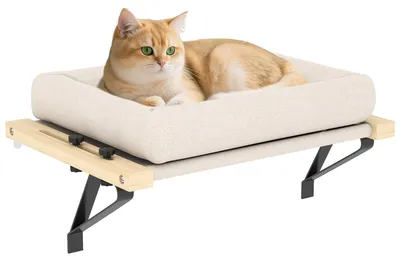 Obrázok produktu pre PawHut vyhrievané ležadlo, 50 x 36 cm, ležadlo pre mačky s nastaviteľným držiakom