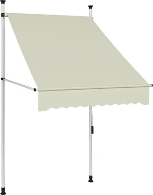 Image de vidaXL Store rétractable manuel 100 cm Crème