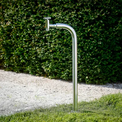 Produktbild von IDEAL Wasser Zapfsäule Ø 40mm rund | Edelstahl poliert