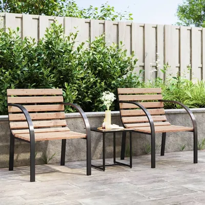 Produktbild von Möbel Gartenstühle 2 Stk. Holz - Gartenstühle 47937