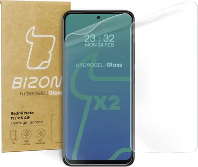 Produktbild von Bizon Glass Hydrogel Displayschutzfolie, Redmi Note 11/11s, 2 Stück