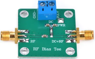 Productafbeelding van RF Microgolf HF Bias-T DC-voeding voor actieve antennes, breedbandversterkers, frequentiebereik 10-6000 MHz