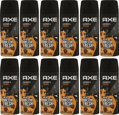 Produktbild von Axe Leather & Cookies 12 x 150 ml Deospray Deodorant Deo Spray Deodorant Spray Deo Set
