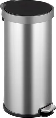 Produktbild von EKO - Aria Treteimer rund 35 Liter - Stainless steel   - Matt Edelstahl