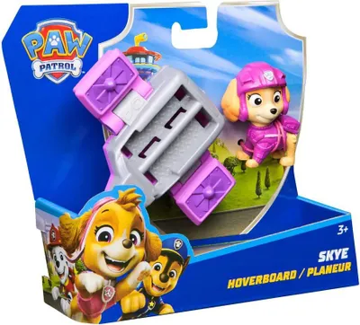 Produktbild von PAW Patrol , Skye Action Pup, Spielfigur mit Mini-Rettungsflugzeug mit ausklappbaren Flügeln, Fahrzeug, 3 Jahr(e), Kunststoff