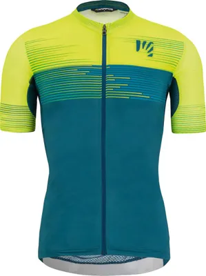 Image de Maillot de cyclisme à manches courtes KARPOS - GREEN FIRE - Jaune/Vert M