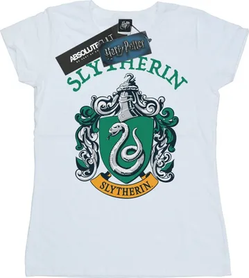 Produktbild von Harry Potter - "Slytherin" T-Shirt für Damen BI23277 (L) (Weiß)