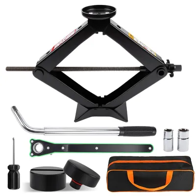Produktbild von Autokrallenheber – Tragfähigkeit: 3 Tonnen – Hubhöhe: 10-43 cm – Aus legiertem Stahl – Schwarz