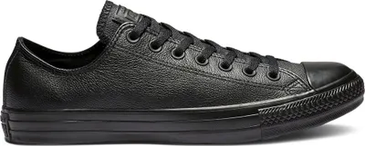 Produktbild von Converse Chuck Taylor All Star - Ox - Schwarz Mono Leder Größe: 46.5 Normal