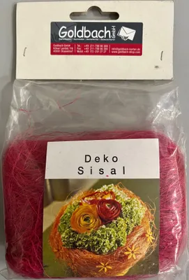 Produktbild von Goldina Deko-Sisal magenta-pink 20 Gramm im Beutel