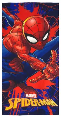 Produktbild von Theonoi Kinder Handtuch Strandlaken Strandtuch Duschtuch Badetuch 70x140 Mikrofaser (Spiderman DarkWeb)