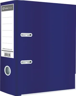 Produktbild von Interdruk Ordner A4 75mm dunkelblau glänzend