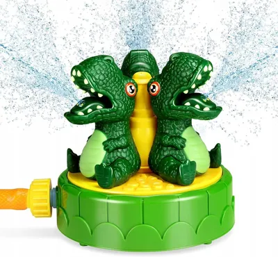 Produktbild von Dunkelgrüner Dinosaurier Wassersprinkler Spielzeug Fontäne Kinder