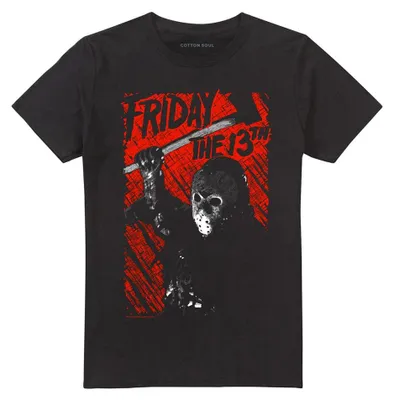 Immagine prodotto di T-shirt unisex per uomo/donna, ispirato al film "Venerdì 13" - "Jason Lives", modello TV40701 (taglia 5XL), colore nero
