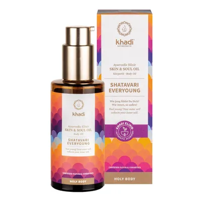 Produktbild von Khadi AYURVEDISCHES ELIXIER SKIN & SOUL KÖRPERÖL, Öl, Feuchtigkeitsspendend, Regenerierend, Verjüngend, 100 ml, Flasche