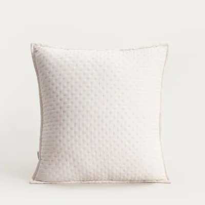 Zdjęcie produktu dla HOMLA Poszewka ANISHA ecru z ozdobnym pikowaniem 45x45 cm
